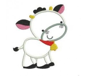 Stickmuster - Bauernhof - Kuh Applikation